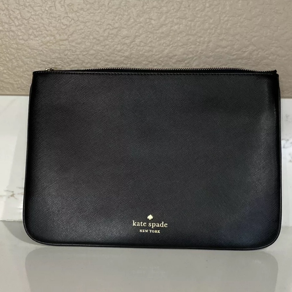 SALE 🏷 KATE SPADE MEOW CAT LARGE ZIP POUCH CLUTCH WLR00592 NWT $109 - Picture 2 of 6